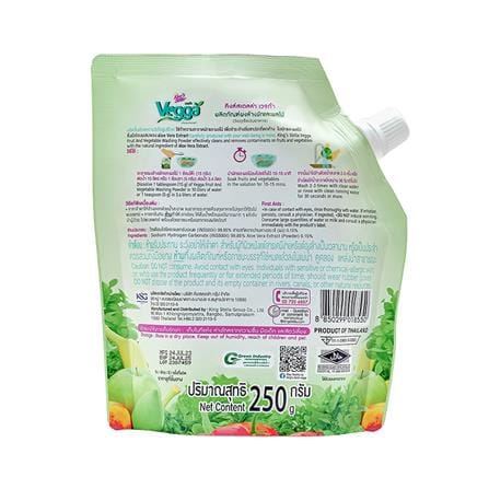 ผงล้างผักและผลไม้ KING STELLA VEGGA 250 กรัม_1