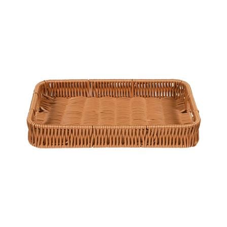 ตะกร้าหวายเทียมทรงเหลี่ยมมีช่องจับ KECH SIZE S 29x19x4.5 ซม._2