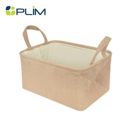 ถังผ้าเหลี่ยมหูหิ้ว PLIM CORDIA SIZE S สีน้ำตาล_0