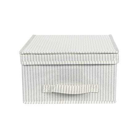 ถังผ้าเหลี่ยมมีฝา PLIM STRIPES SIZE S สีเทา_2