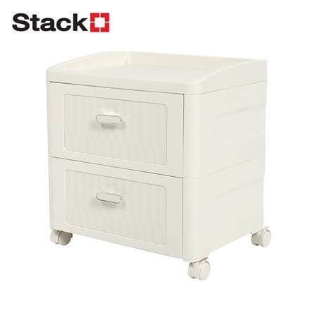ตู้ลิ้นชัก 2 ชั้น STACKO BOLLY 41.7x32x44.5 ซม. สีขาว_1