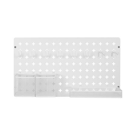 ชุดแผงเหล็กติดผนัง (A) STACKO TIDY 54.6x12.2x30.6 ซม. สีขาว_2