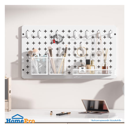 ชุดแผงเหล็กติดผนัง (A) STACKO TIDY 54.6x12.2x30.6 ซม. สีขาว_7