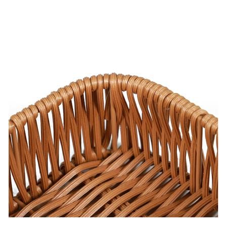 ตะกร้าหวายเทียมทรงเหลี่ยม KECH 12x12x5 ซม._3