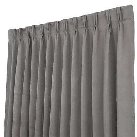 ผ้าม่านจีบ HOME LIVING STYLE ASTON UV 160X220 ซม. สีเทา_2
