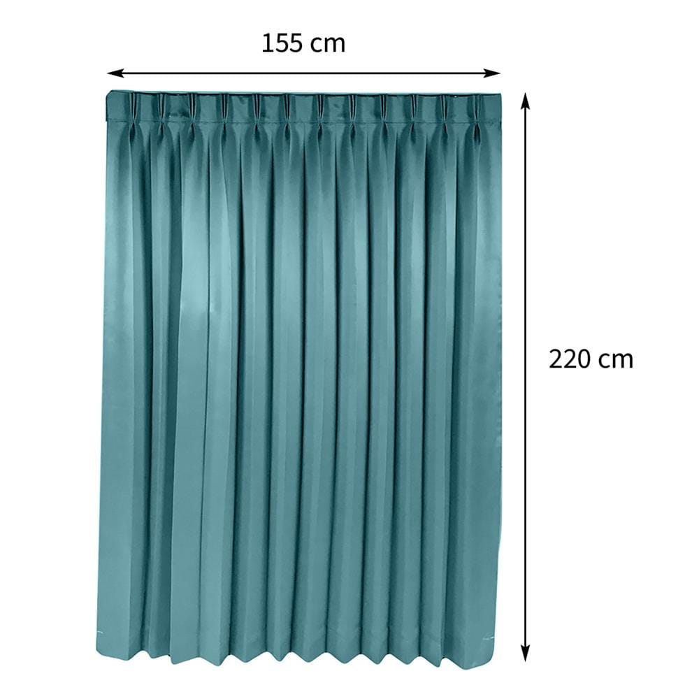 ผ้าม่านจีบ HOME LIVING STYLE HOSKIN UV 155X220 ซม. สีเขียว