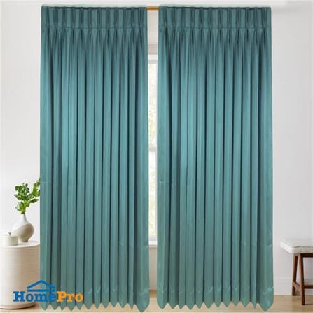 ผ้าม่านจีบ HOME LIVING STYLE HOSKIN UV 155X220 ซม. สีเขียว_4