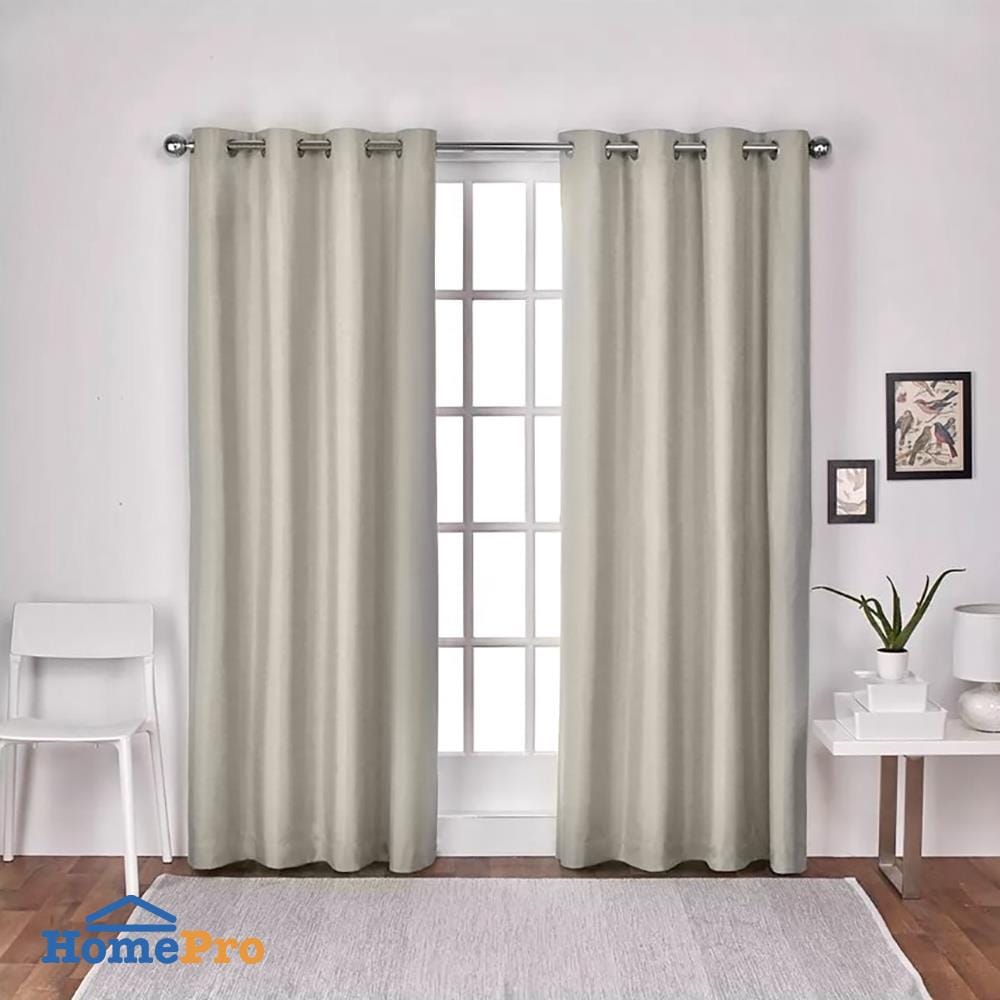 ผ้าม่าน EYELET HOME LIVING STYLE TAYLOR UV 130X220 ซม. สีเทาอ่อน