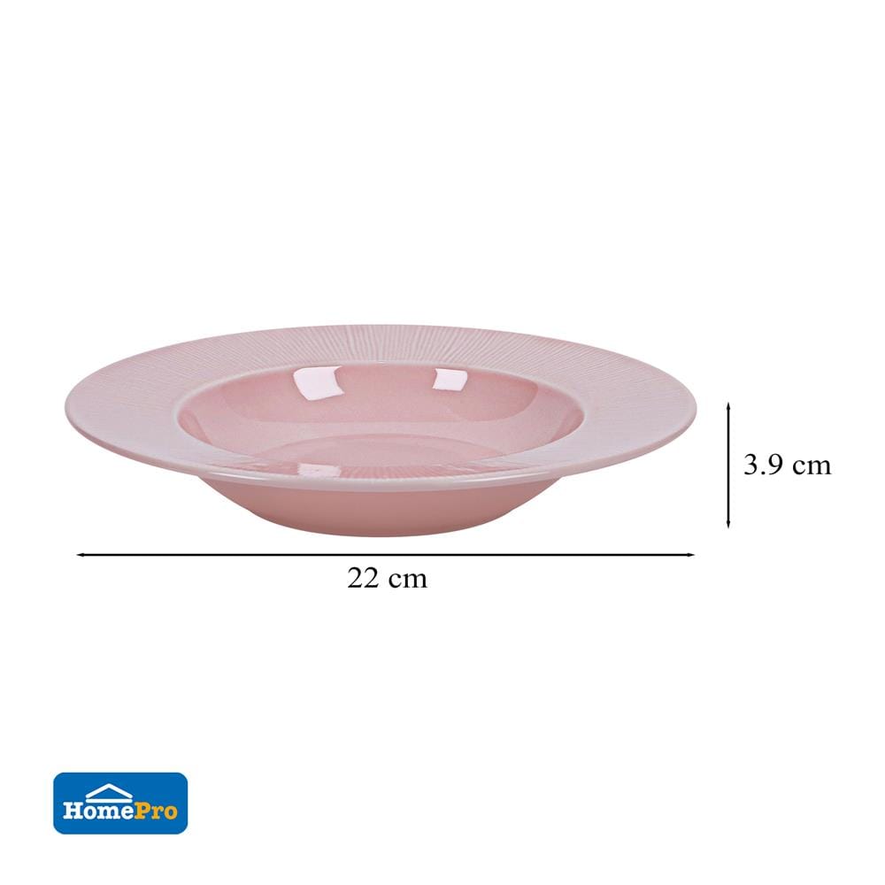 จานลึก FINE PORCELAIN 9 นิ้ว KECH NEO SILK BLUSH PINK