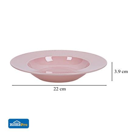 จานลึก FINE PORCELAIN 9 นิ้ว KECH NEO SILK BLUSH PINK_3