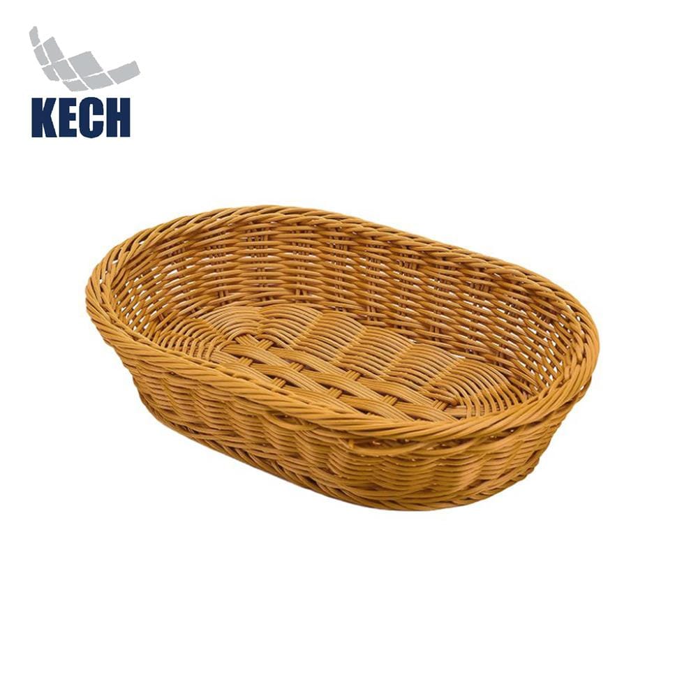 ตะกร้าหวายเทียมทรงรี KECH SIZE L 40x30x7 ซม.