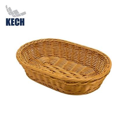 ตะกร้าหวายเทียมทรงรี KECH SIZE L 40x30x7 ซม._0