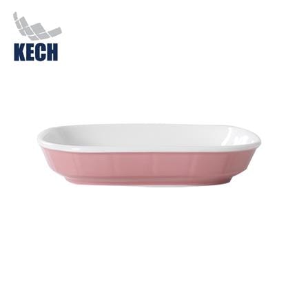 จานเหลี่ยม PORCELAIN 7.75 นิ้ว KECH HAPPY PINK_0
