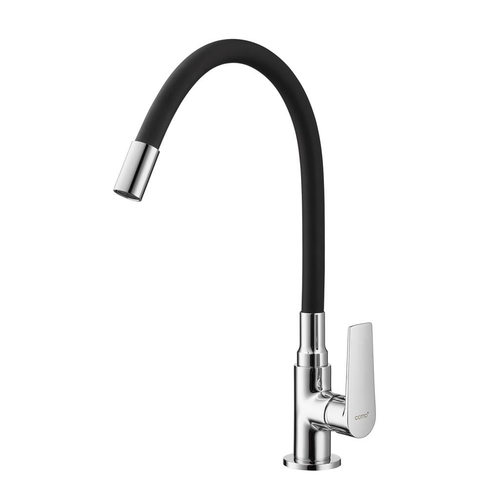 ก๊อกซิงค์เดี่ยวเคาน์เตอร์ COTTO CT1257A(HM) สีโครม