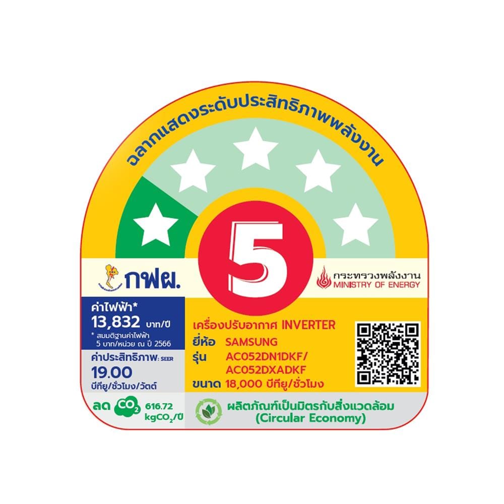 แอร์เพดาน SAMSUNG F-AC052-1W1STD 18000 บีทียู อินเวอร์เตอร์