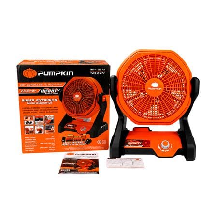 พัดลมไร้สาย 10 นิ้ว (เฉพาะตัวเครื่อง) PUMPKIN INF-105FA 50229_6