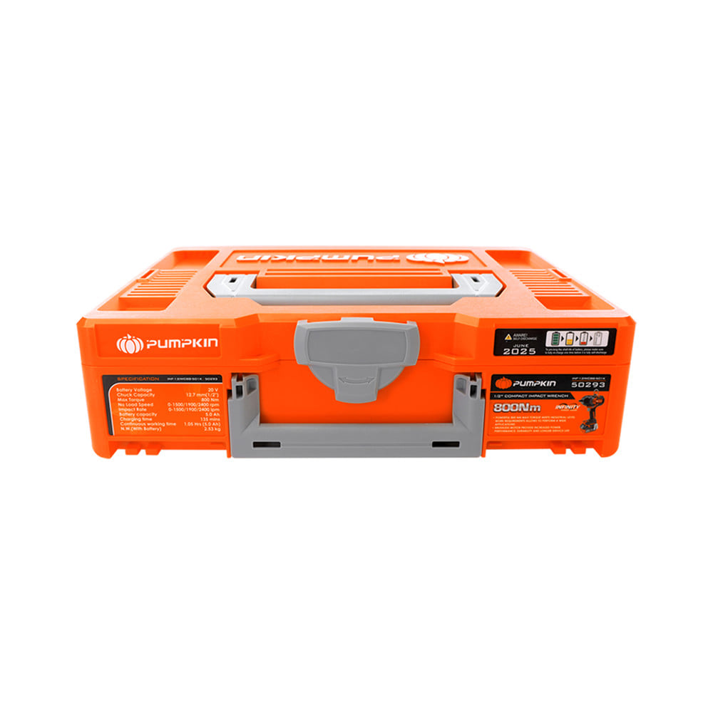 บล็อกกระแทกไร้สาย  (พร้อมแบตเตอรี่) PUMPKIN 50293 1/2 นิ้ว 20 โวลต์