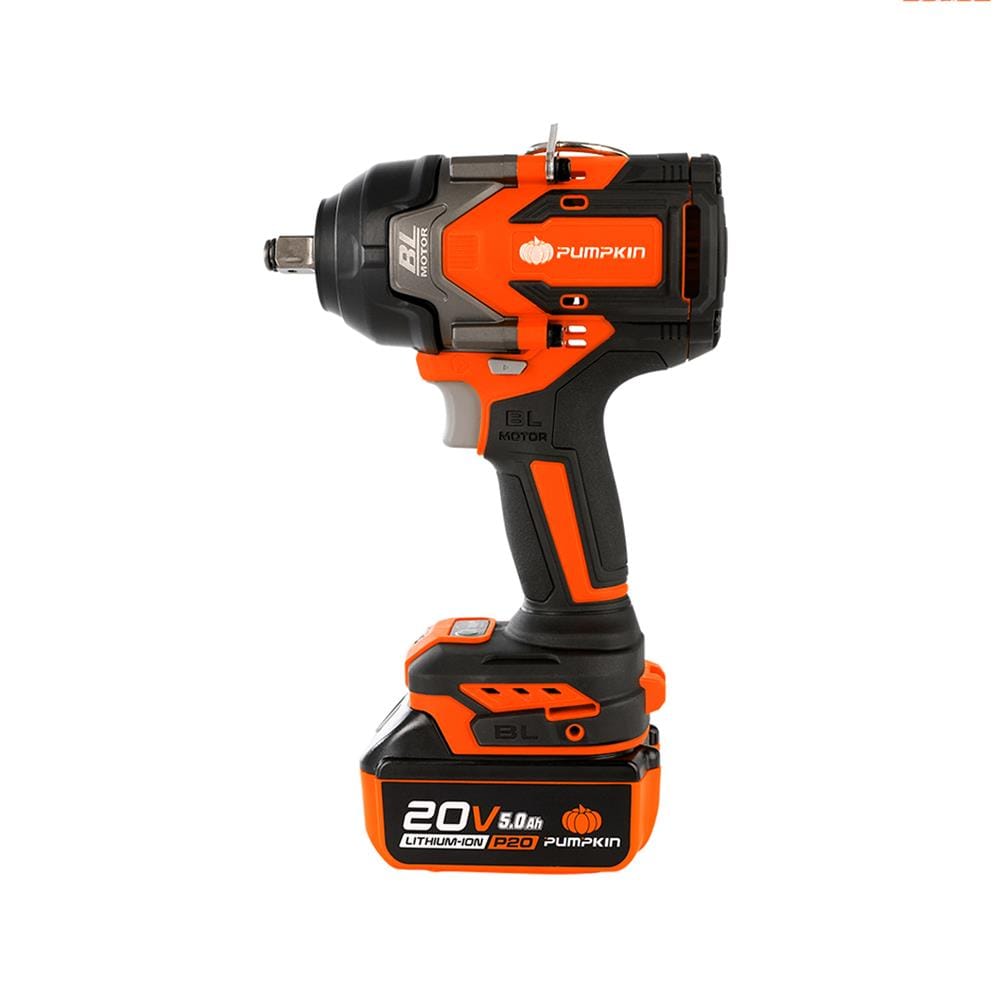 บล็อกกระแทกไร้สาย (พร้อมแบตเตอรี่) PUMPKIN BL INF-12IWCB8-501K 50293 1/2 นิ้ว 20 โวลต์