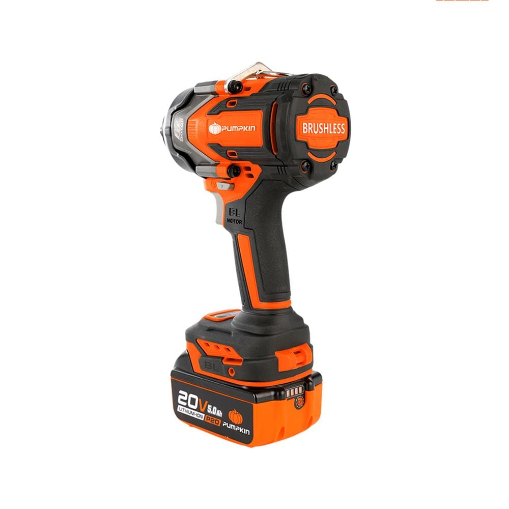 บล็อกกระแทกไร้สาย (พร้อมแบตเตอรี่) PUMPKIN BL INF-12IWCB8-501K 50293 1/2 นิ้ว 20 โวลต์