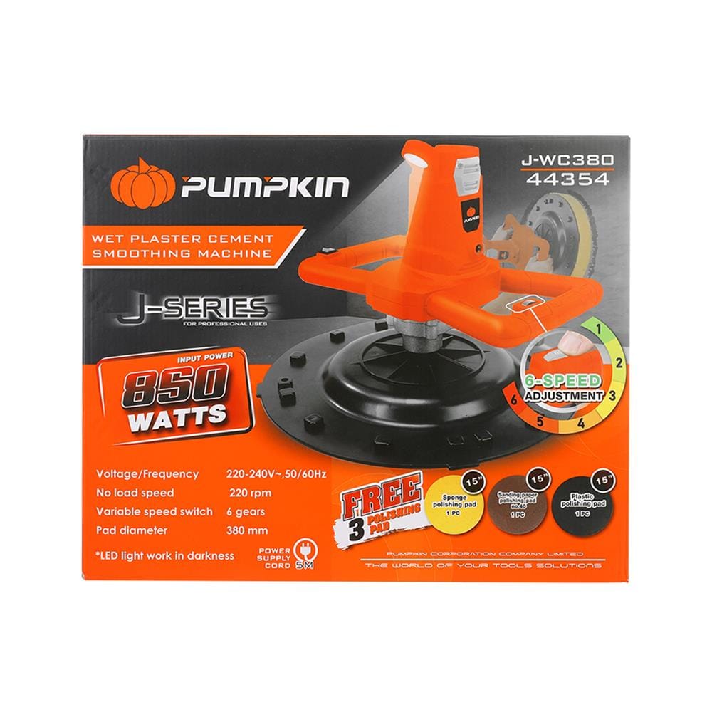 เครื่องขัดหน้าปูนฉาบ PUMPKIN J-SERIES J-WC380 15 นิ้ว 850 วัตต์