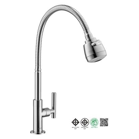 ก๊อกซิงค์เดี่ยวเคาน์เตอร์ COTTO CT1256(HM) สีโครม_6