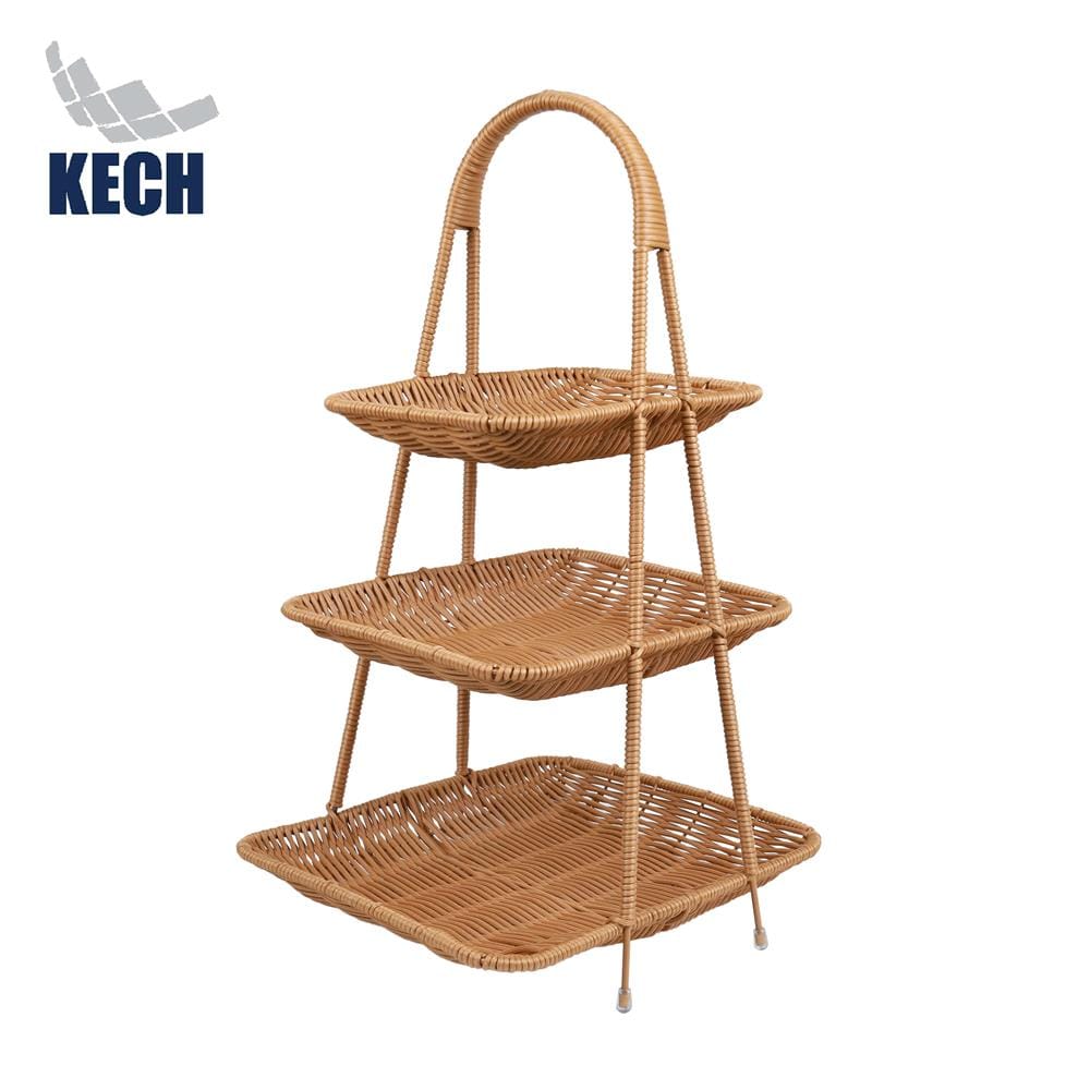 ชั้นตะกร้าหวายเทียม 3 ชั้น KECH_0