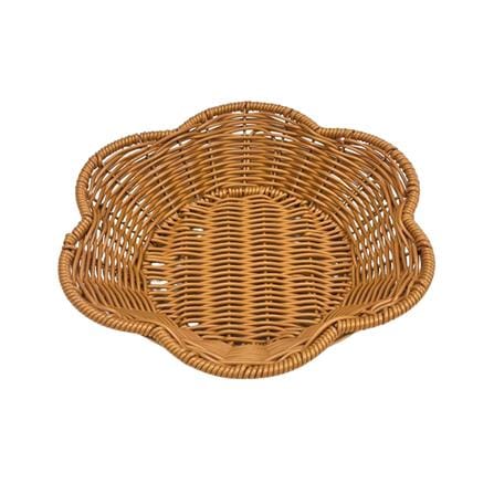 ตะกร้าหวายเทียมทรงกลีบดอกไม้ KECH SIZE M 25x5 ซม._2