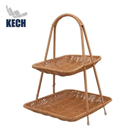 ชั้นตะกร้าหวายเทียม 2 ชั้น KECH_0