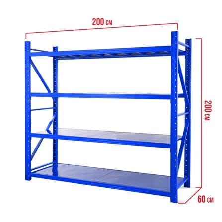 ชั้นเหล็ก 4 ชั้น C METAL 200x200x60 ซม. สีน้ำเงิน_4