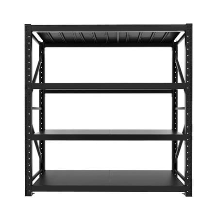 ชั้นเหล็ก 4 ชั้น C METAL 200X200X60 ซม. สีดำ_1