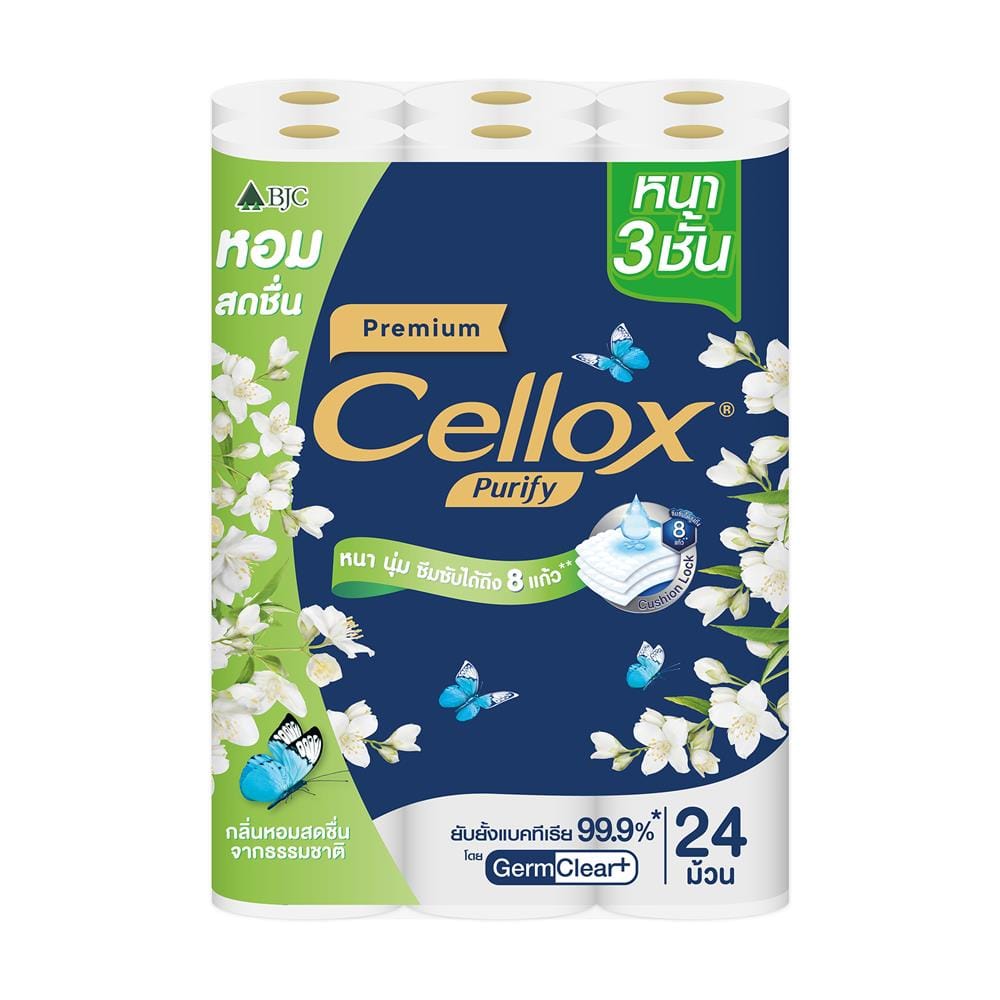 กระดาษชำระ CELLOX PREMIUM BOTANIS PACK 24 ม้วน