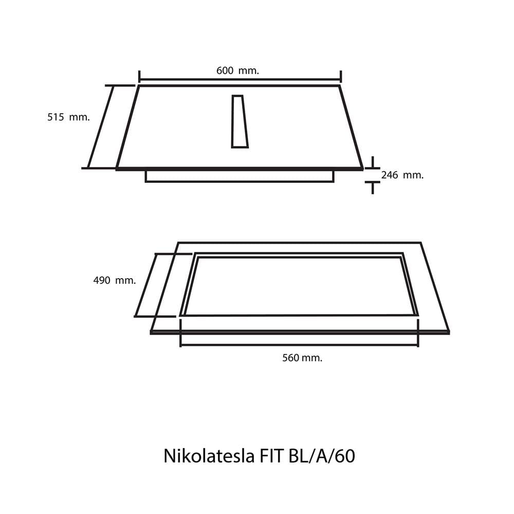เตาฝังอินดักชั่น ELICA NIKOLATESLAFIT BL/A/60 60 ซม.