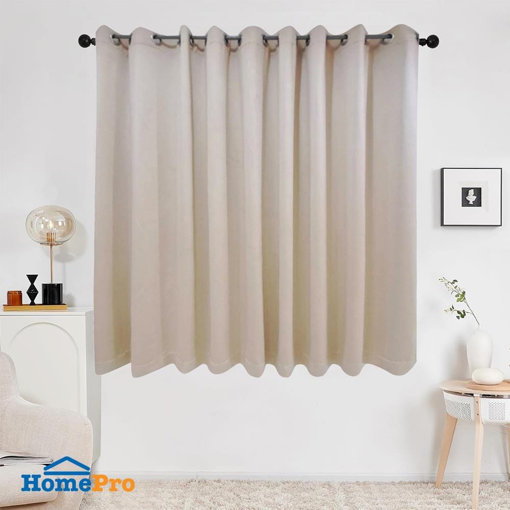ผ้าม่าน EYELET HOME LIVING STYLE MONOL UV 310X160 ซม. สีครีม