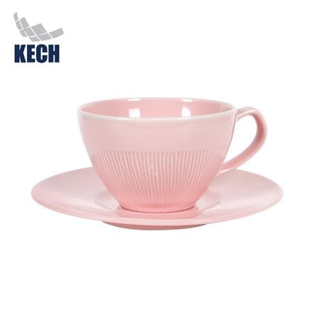 ชุดถ้วยกาแฟ FINE PORCELAIN 220 มล. KECH NEO SILK BLUSH PINK_0
