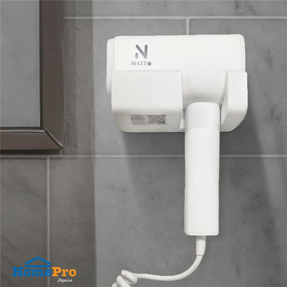 ไดร์เป่าผม NIKITO BA04 1400 วัตต์ สีขาว