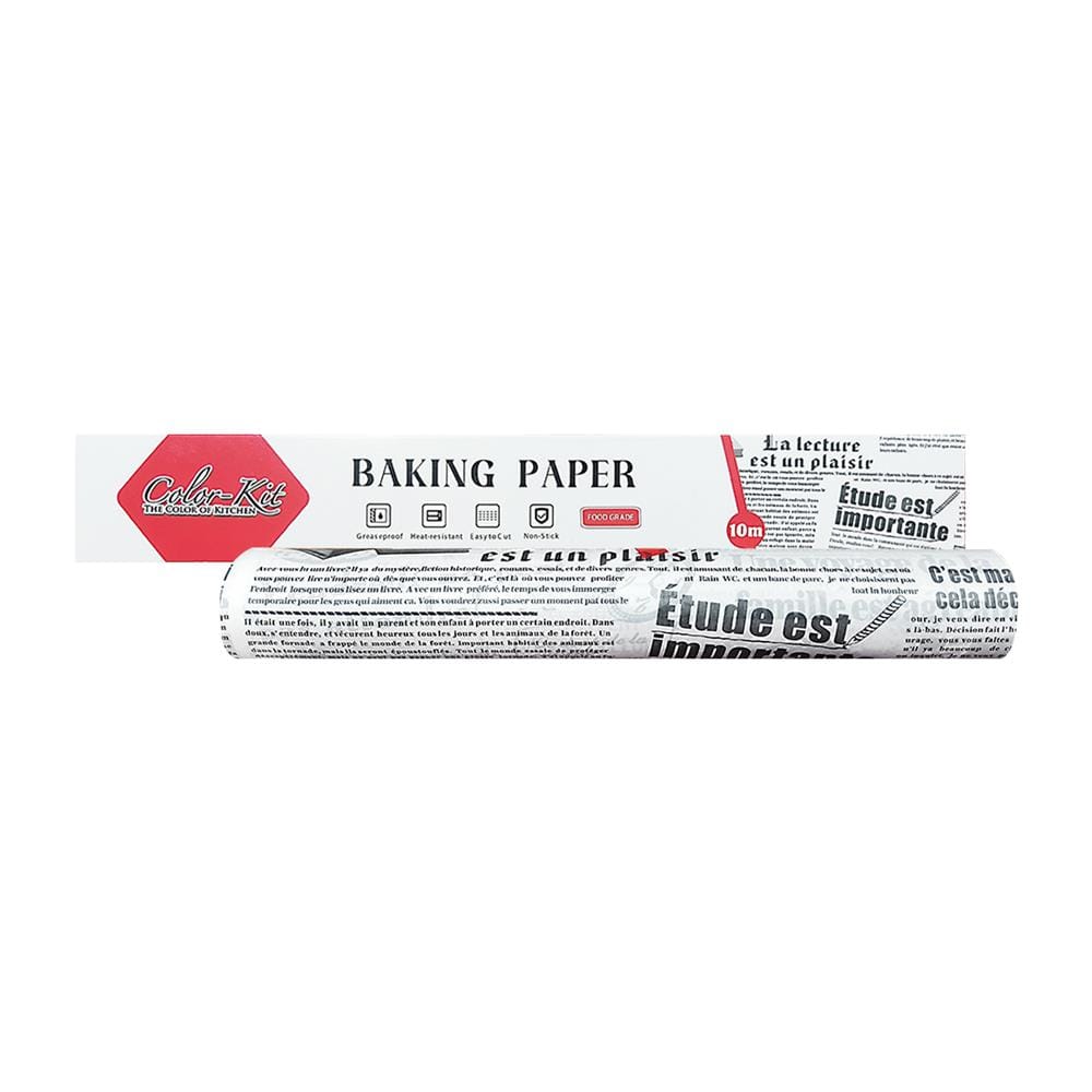 กระดาษไขรองอบ COLOR KIT 30 ซม.x10 ม. สีขาว