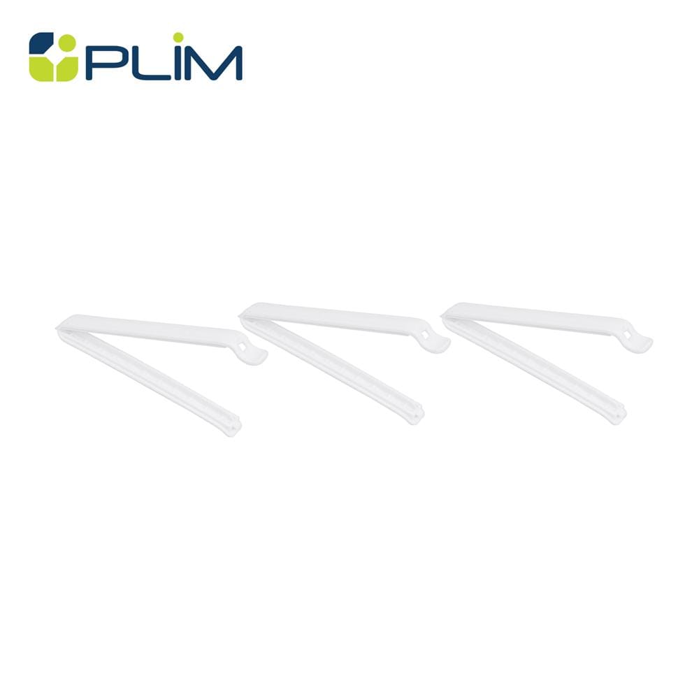 ที่หนีบปากถุง 13 ซม. PLIM XY-0112 สีขาว แพ็ก 3 ชิ้น