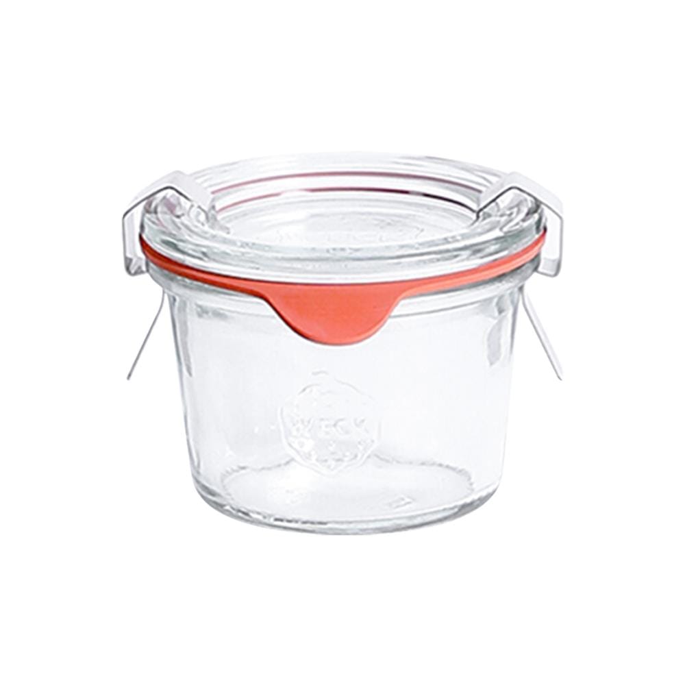 ขวดโหลแก้วฝาดึง WECK MINI MOLD 80 มล. สีใส/ส้ม