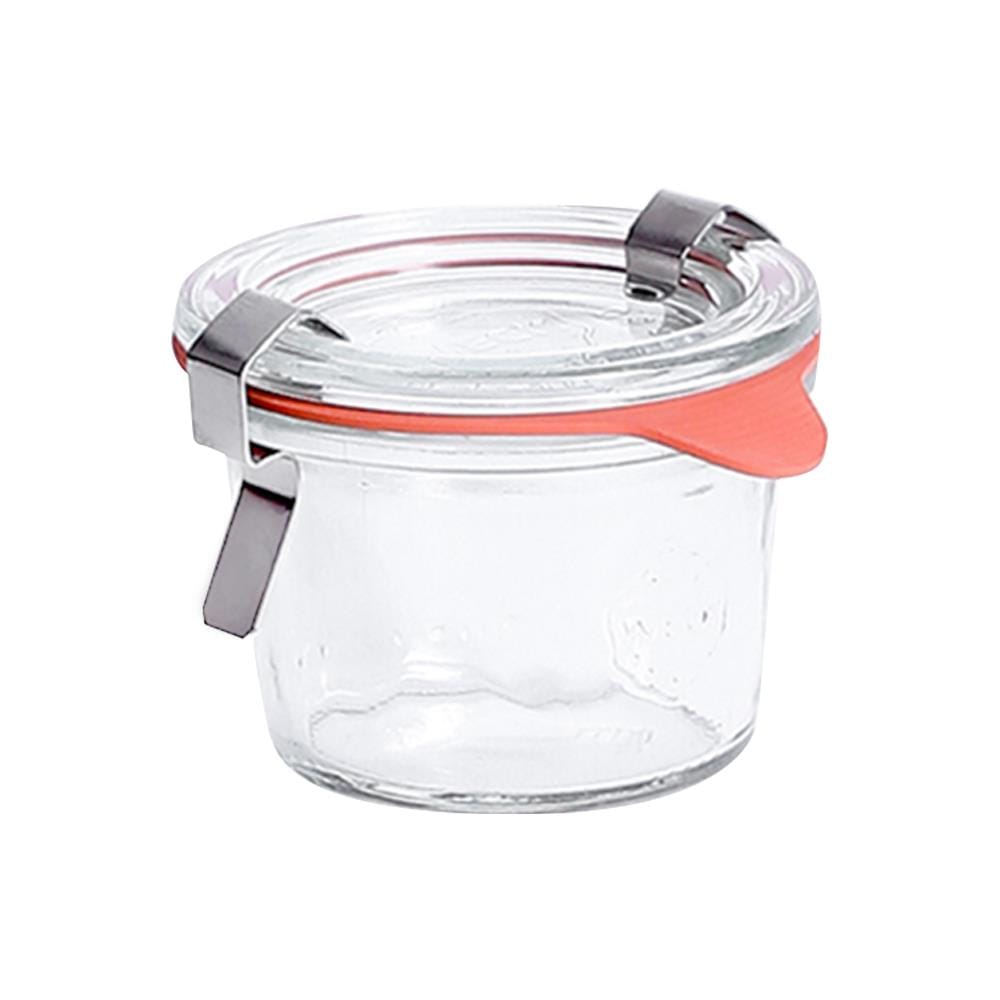 ขวดโหลแก้วฝาดึง WECK MINI MOLD 80 มล. สีใส/ส้ม