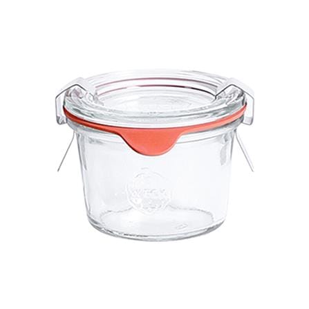 ขวดโหลแก้วฝาดึง WECK MINI MOLD 80 มล. สีใส/ส้ม_0