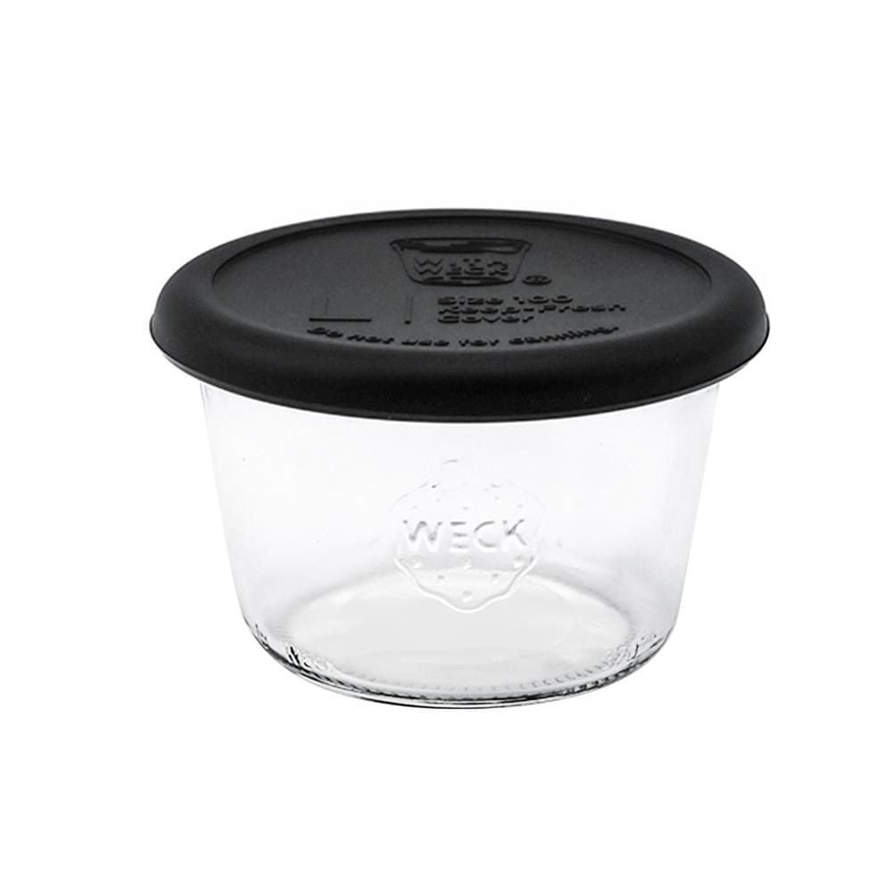 ขวดโหลแก้วฝาดึง WECK MOLD 370 มล. สีดำ/ใส