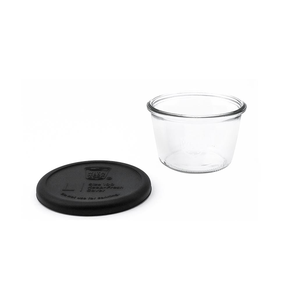 ขวดโหลแก้วฝาดึง WECK MOLD 370 มล. สีดำ/ใส