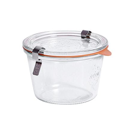 ขวดโหลแก้วฝาดึง WECK MOLD 370 มล. สีใส/ส้ม_1
