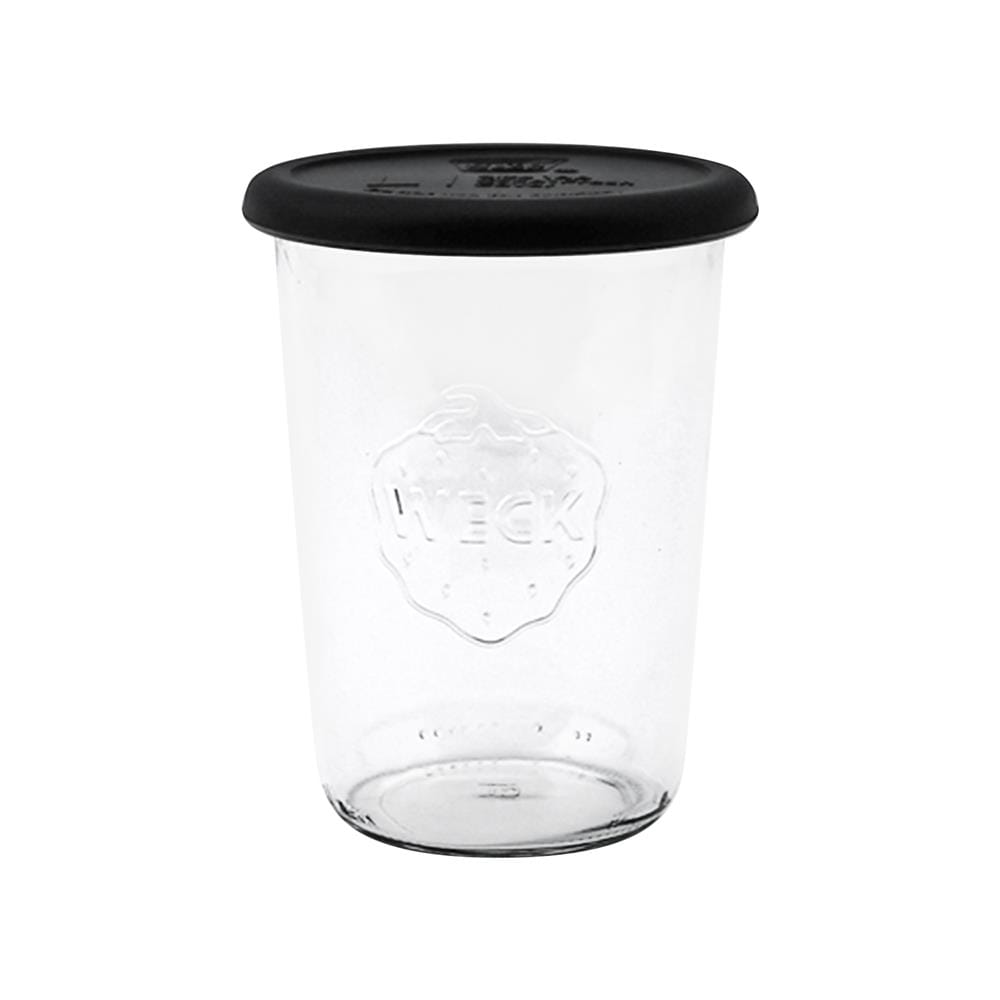 ขวดโหลแก้วฝาดึง WECK MOLD 850 มล. สีดำ/ใส