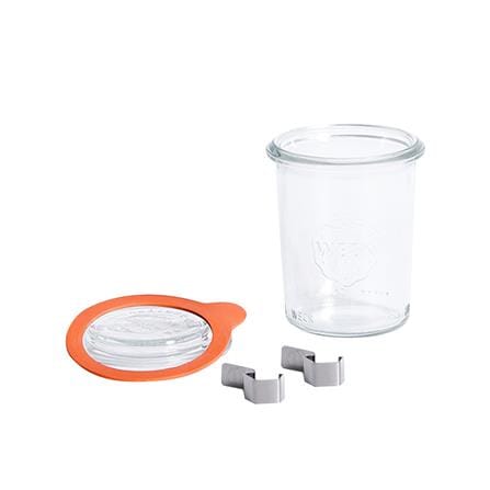 ขวดโหลแก้วฝาดึง WECK MINI MOLD 160 มล. สีใส/ส้ม_2