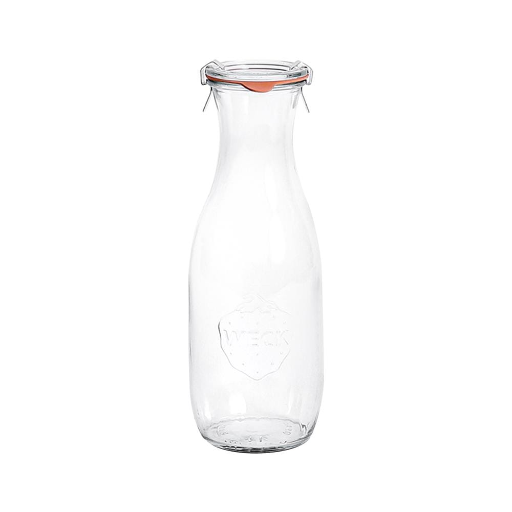 ขวดโหลแก้วฝาดึง WECK JUICE 1062 มล. สีใส/ส้ม