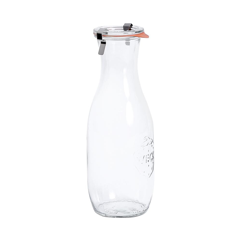 ขวดโหลแก้วฝาดึง WECK JUICE 1062 มล. สีใส/ส้ม