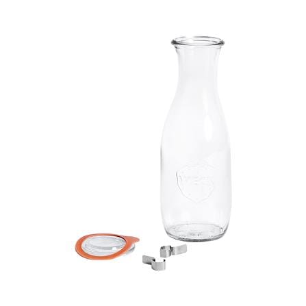 ขวดโหลแก้วฝาดึง WECK JUICE 1062 มล. สีใส/ส้ม_2