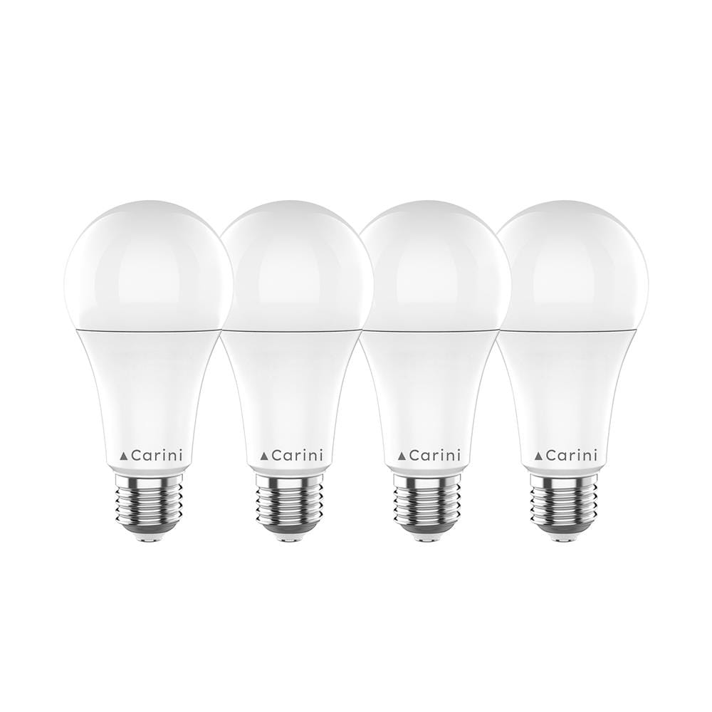 หลอด LED CARINI A65 ECOLIFE 15 วัตต์ DAYLIGHT E27 แพ็ก 4 ชิ้น