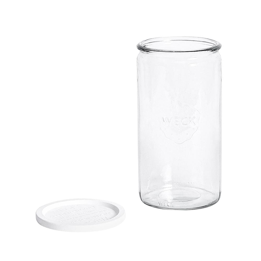 ขวดโหลแก้วฝาดึง WECK CYLINDER 1590 มล. สีขาว/ใส